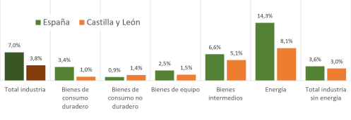 Variación anual de los precios industriales por destino económico de los bienes. Junio de 2026