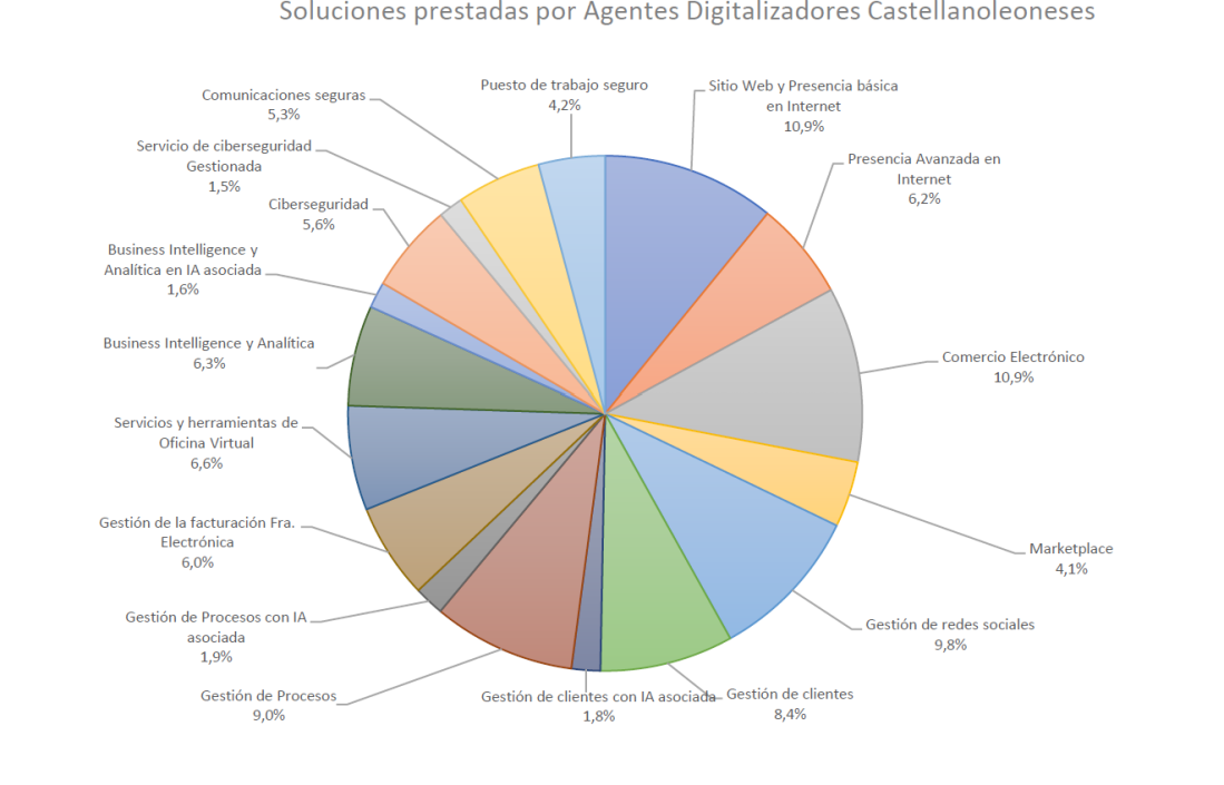 Soluciones prestadas por Agentes Digitalizadores Castellanoleoneses